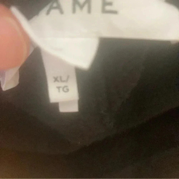 Frame slim black cotton joggers with multicoloured string - Picture 4 of 9